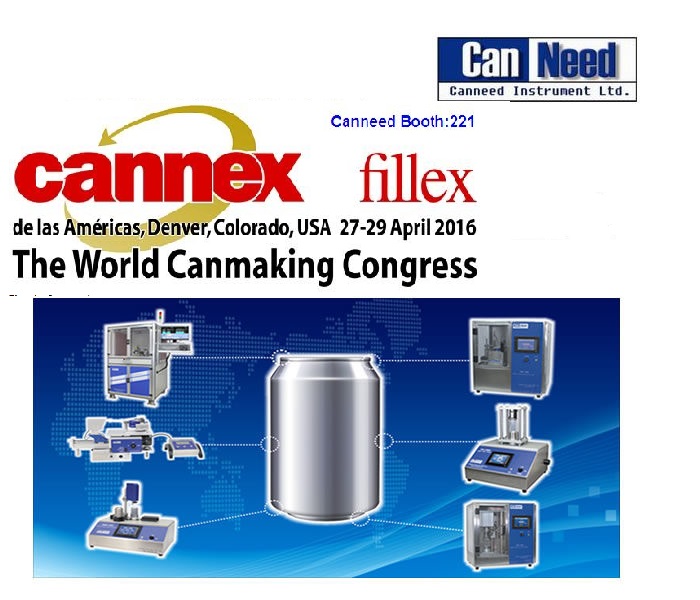 April 27 to 29, 2016, CANNEX: CanNeed participate in CANNEX, the World Canmaking Congress 2016 in U.S.A